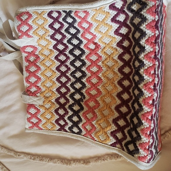 Woven Cotton Tote Bag - Picture 3 of 6